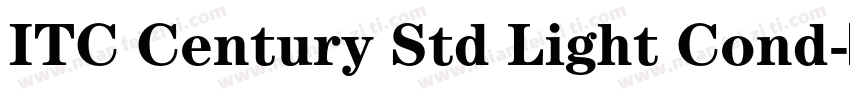 ITC Century Std Light Cond字体转换